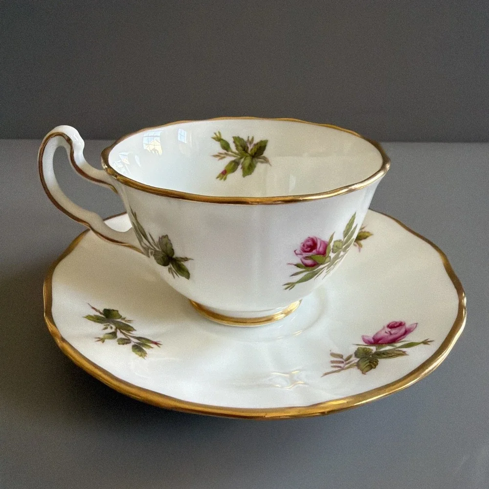 VTG  1950s Adderley Bone China Demitasse & Saucer 